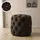 deluke Sitzhocker BADOR Samt 42 x 46 x 42 cm Dunkelbraun
