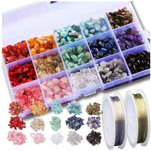 luxuskollektion Edelstein Perlen Set 15 Farben