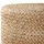 Tectake Handgefertigter Pouf Banno Cylinder aus Jute rund, Boho-Stil - beige