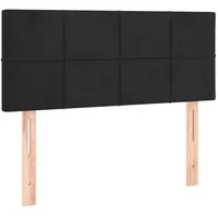 VidaXL Kopfteil Schwarz 100x5x78/88 cm Samt