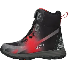Vado Stiefelette Grau/Rot/Schwarz 35