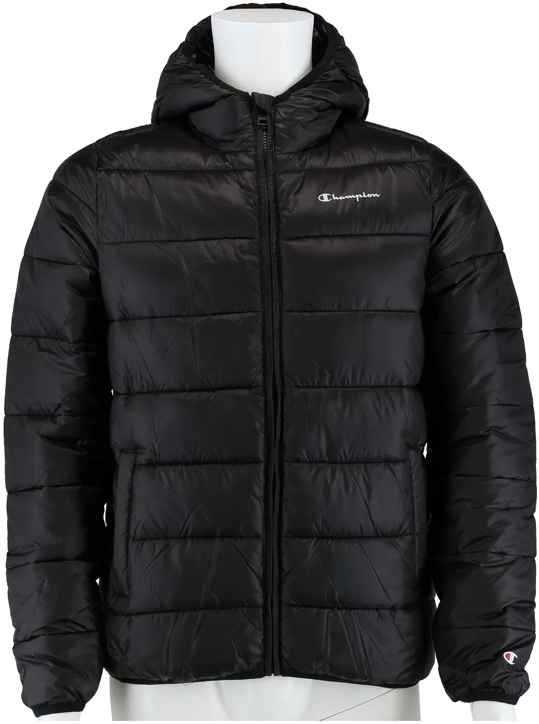 Champion Steppjacke (Kapuze, wattiert) schwarz Kinder