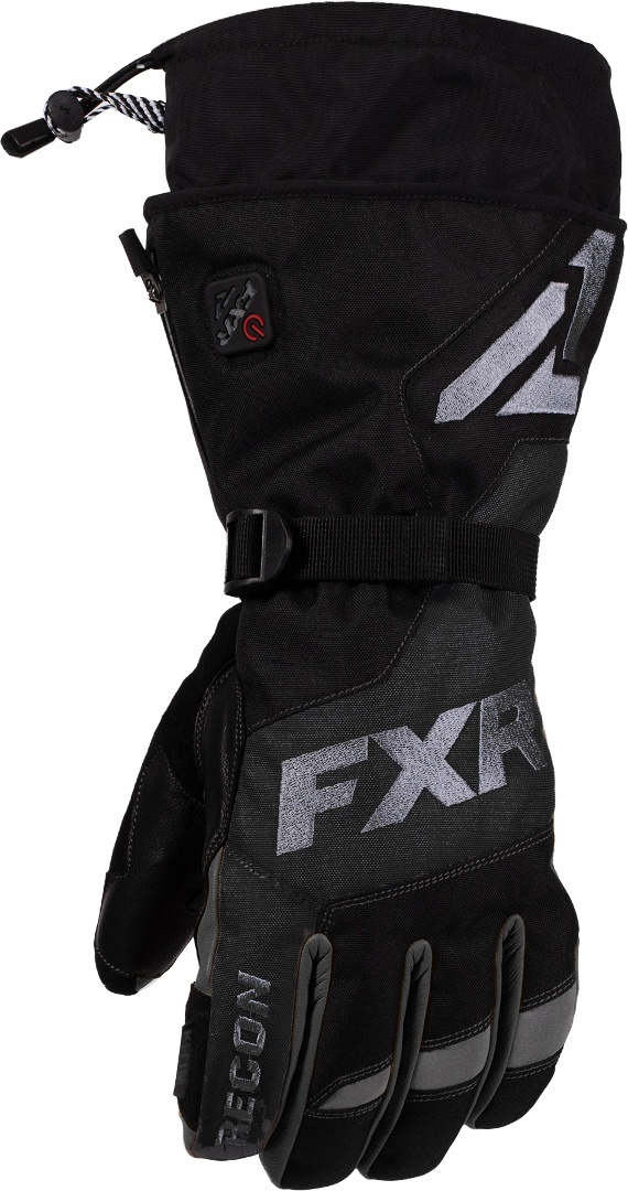 FXR Heated Recon Winter Handschoenen, zwart, XS