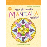 Arena Mein glitzernder Mandala-Malblock. Ruhe und Kreativität