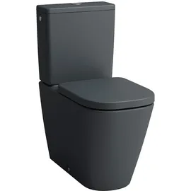 Laufen Meda Stand-WC-Kombination mit WC-Sitz Graphit matt