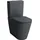 Laufen Meda Stand-WC-Kombination mit WC-Sitz Graphit matt