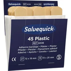 SALVEQUICK Wasserabweisende Pflaster REF 6036 zu Spender - 270 Stück