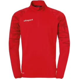 Uhlsport Goal 25 1/4-Zip Trainings-Top Kinder rot/weiß 164