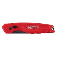 Milwaukee FASTBACK Universal-Klappmesser, kompakt inkl. 1 Klinge mit Gürtelclip, Rot