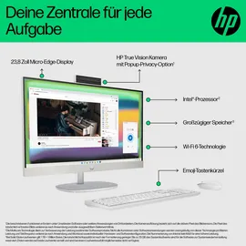 HP All-in-One PC 24-cr1201ng Intel Core Ultra 5 125U 16 GB RAM 512 GB SSD Win11 Home