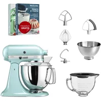 KitchenAid Artisan 5KSM175 Weiß Glasset mit Glasschüssel