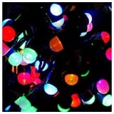 Nipach Maxi LED Lichterkette 8mm 100er bunt-grün 10m aussen BA11775