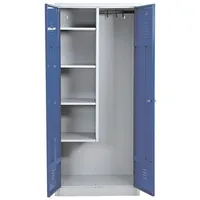 Gürkan Putzmittelschrank 104528 lichtgrau, enzianblau 80,0 x 50,0 x