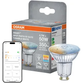 Osram SMART+ Matter Leuchtmittel GU10 Reflektor PAR16 45° 4.7W matt CCT