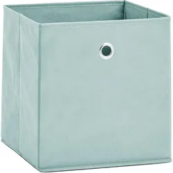 Aufbewahrungsbox ZELLER PRESENT, grün, B:28cm H:28cm T:28cm, Vlies, Aufbewahrungsboxen, faltbar und schnell verstaut