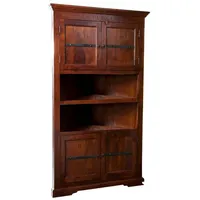 MASSIVMOEBEL24.DE Kolonialer Eckschrank Akazie massiv Möbel Oxford #526