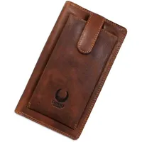 HANDMADE Portemonnaie Herren Damen Leder Reiseorganizer viele Kartenfache RFID