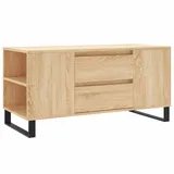 furnicato Couchtisch Braun Eiche 102 x 44,5 x 50 cm