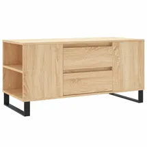 furnicato Couchtisch Braun Eiche 102 x 44,5 x 50 cm