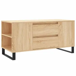 furnicato Couchtisch Braun Eiche 102 x 44,5 x 50 cm