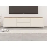 PLACES OF STYLE TV-Board PLACES OF STYLE "Sky45", beige (cashmere farbe), B:176cm H:37cm T:47cm, MDF, Spanplatte, Sideboards, TV-Board, Lackiert mit wasserbasiertem UV-Lack