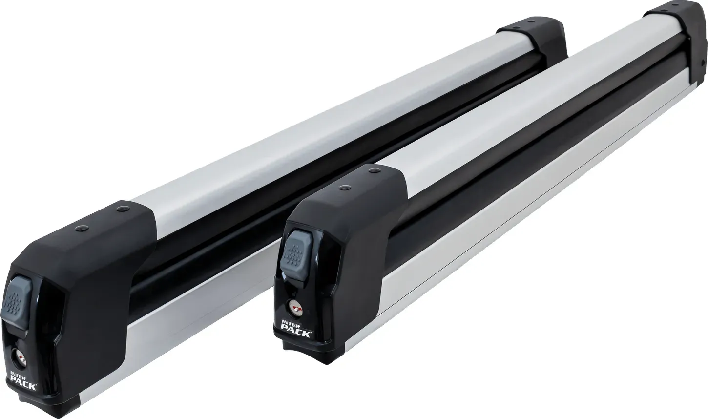 Inter Pack Frostline 6 – ausziehbarer Aluminiumhalter für 6 Paar Ski oder 4 Snowboards