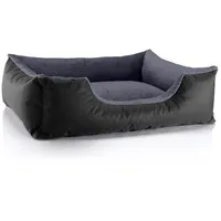 BedDog Hundebett Teddy L 80 x 65 cm grau-schwarz