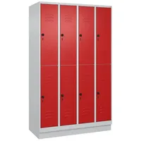 C+P Doppel-Garderobenschrank ""Classic Plus"", Abteilbreite 30 cm, mit Sockel,