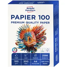 Avery Zweckform Drucker- und Kopierpapier A4 100 g/m2  500 Blatt