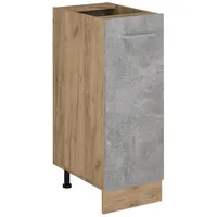 Vicco Apothekerschrank R-Line, Beton/Goldkraft Eiche, 30 cm ohne Arbeitsplatte
