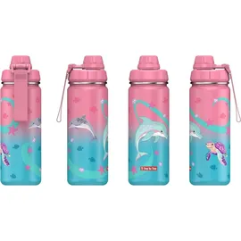 Step By Step Edelstahl-Trinkflasche Sealife Rosa 0,5 l