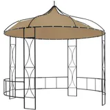 Teenpull – Pavillon 300x290 Cm Taupe Rund