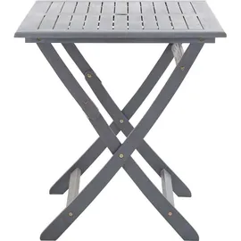 vidaXL Garten-Essgruppe 5-tlg. grau klappbar