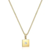 Elli DIAMONDS Quadrat Diamant (0.015 ct) 585 Gelbgold«, goldfarben