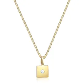 Elli DIAMONDS Quadrat Diamant (0.015 ct) 585 Gelbgold«, goldfarben