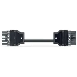 Wago 771-8985/006-103 konfektionierte Verbindungsleitung, Eca, Buchse Stecker, dunkelgrau 7718985006103