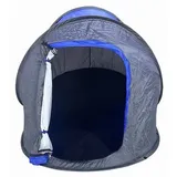 Pop Up Wurfzelt für 2 Personen Blau Outdoor Campingzelt Trekking Festival