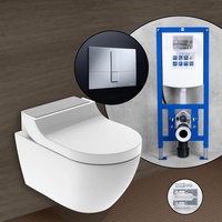 Geberit AquaClean Tuma Comfort Komplett-SET Dusch-WC mit neeos Vorwandelement,, 146290FW1+16782CR#SET,