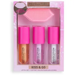 REVOLUTION Kiss & Go Glaze Lip Care Gift Set Make-up 