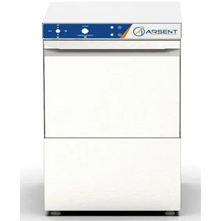 ARSENT Industriespülmaschine mit Reinigungsmittel- und Klarspülmittelpumpe 50X50