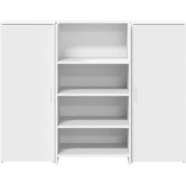 vidaXL Empfangstheke Weiß 135x50x103,5 cm Holzwerkstoff