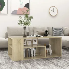 furnicato Couchtisch Moderner Braun Eiche 100 x 50 x 40 cm