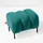 konsimo® Sitzhocker Veloursstoff 60 x 50 x 50 cm Türkis