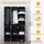 Homcom DIY Kleiderschrank Regalsystem 111 x 47 x 183 cm Schwarz