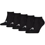 Head Sneakersocken 5 Paar Schwarz 35-38