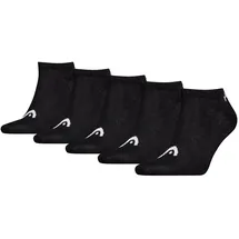 Head Sneakersocken 5 Paar Schwarz 35-38