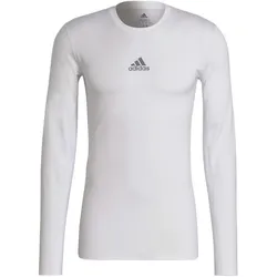 adidas Techfit Compression Langarm Shirt Herren - weiß L