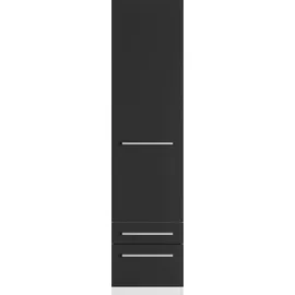 Priess Wäscheschrank Barcelona 48 x 193 x 36 cm Schwarz