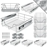 Kesser KESSER® Teleskopschublade Küchenschublade Küchenschrank ? Korbauszug ? Schrankauszug