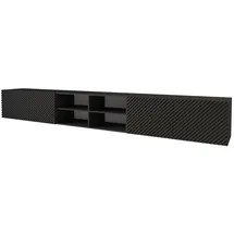 altdecor Zeno Lowboard 300 cm Schwarz Holz